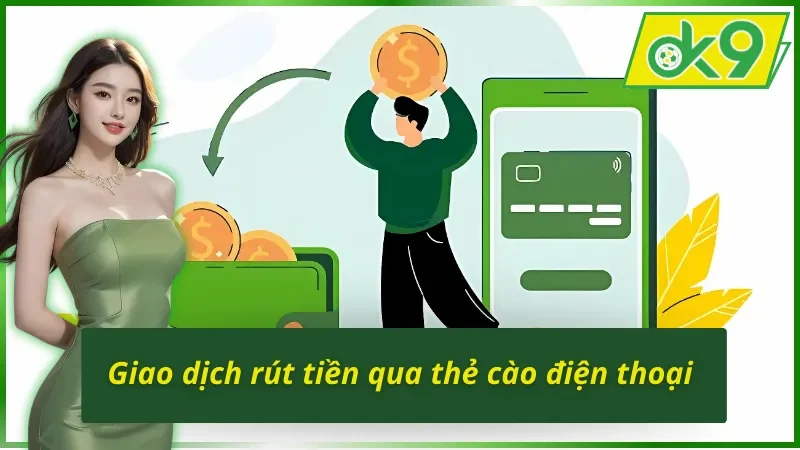 Thực hiện cách rút tiền OK9 qua thẻ cào điện thoại